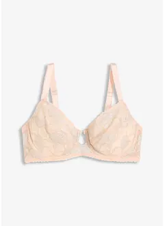 Reggiseno minimizer con ferretto e pizzo oglitterato bicolore, bonprix