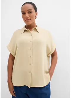 Blusa oversize in crêpe strutturato, bonprix