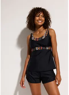 Tankini lungo con pantaloncini (set 2 pezzi), bonprix
