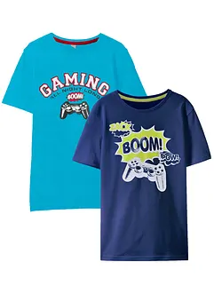 T-shirt in puro cotone biologico (pacco da 2), bonprix