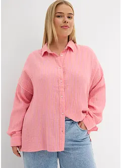 Camicia in mussola a righe, bonprix