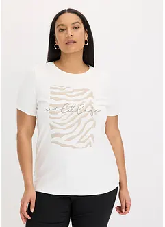 T-shirt con stampa zebrata, bonprix