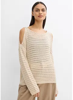 Maglione boxy con cut-out, bonprix