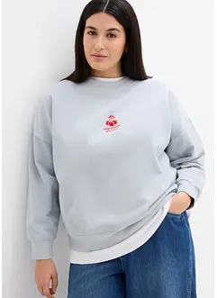 Felpa oversize in puro cotone biologico, bonprix