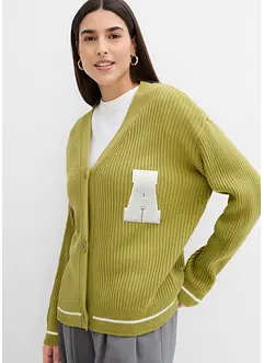 Cardigan oversize con ricami, bonprix