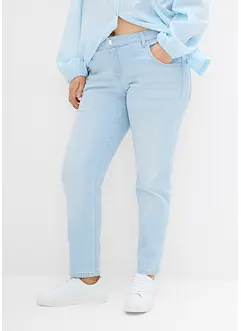 Jeans boyfriend cropped, vita media, bonprix
