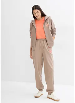 Pantaloni in felpa di puro cotone, bonprix