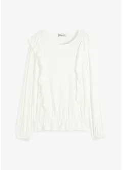 Maglia con volant, bonprix