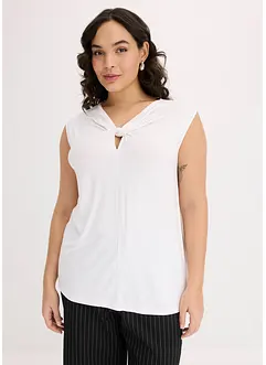 Top di jersey con twist, bonprix