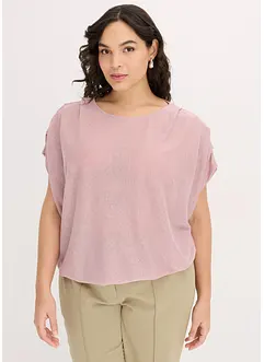 Maglia in Lurex con drappeggio, bonprix