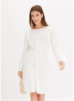 Abito di jersey con volant, bonprix