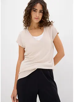 T-shirt con viscosa morbida, bonprix