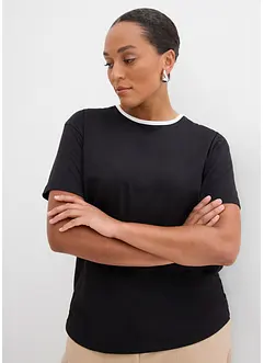 T-shirt con dettaglio a contrasto, bonprix