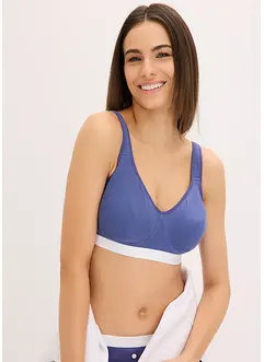 Reggiseno t-shirt senza ferretto con cotone biologico (pacco da 2), bonprix