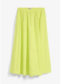 Gonna midi in fresco misto lino, bonprix
