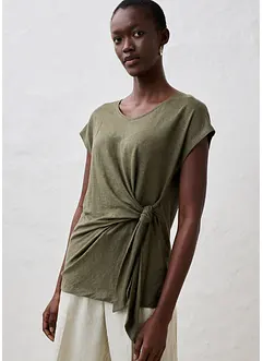 Maglia a portafoglio in puro lino, bonprix