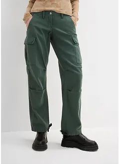 Pantaloni cargo in puro cotone, bonprix