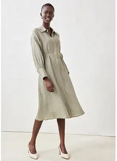 Abito chemisier in puro lino, bonprix