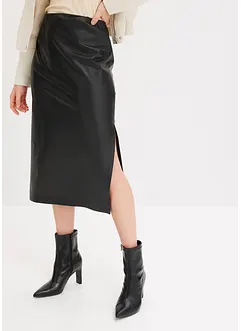 Gonna midi in similpelle, bonprix