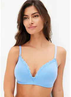 Reggiseno senza ferretto con coppe preformate e cotone biologico (pacco da 2), bonprix
