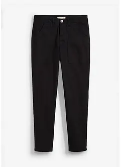 Pantaloni in twill di misto cotone elasticizzato, bonprix