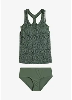 Tankini in pizzo (set 2 pezzi), bonprix