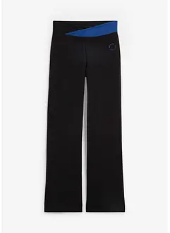 Pantaloni sportivi in cotone, svasati, bonprix