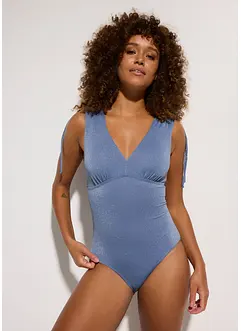 Costume intero glitterato con effetto modellante leggero, bonprix