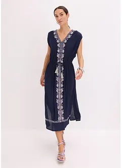 Abito midi con ricamo in stile bohémien, bonprix