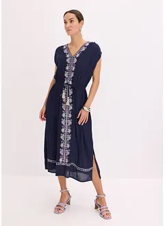 Abito midi con ricamo in stile bohémien, bonprix