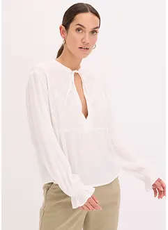 Blusa con ricami traforati, bonprix