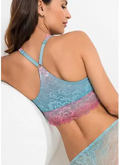 Reggiseno a bustier con pizzo delicato dai colori sfumati, bonprix