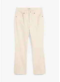Jeans flared cropped, vita alta, bonprix