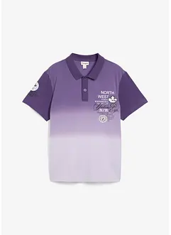 Polo a maniche corte in puro cotone con colori sfumati, bonprix