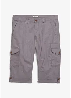 Bermuda cargo lunghi in misto lino, regular fit, bonprix