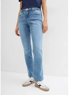 Jeans straight, vita media, bonprix