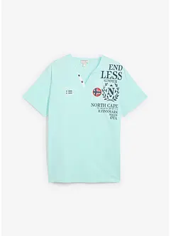 T-shirt serafino in puro cotone biologico, bonprix