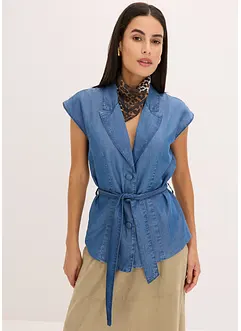 Blazer senza maniche in lyocell, bonprix