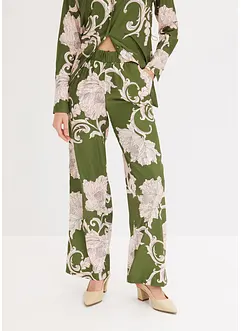 Pantaloni a palazzo in satin fluente, bonprix