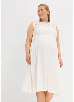 Abito prémaman con pizzo in jersey, bonprix