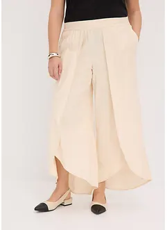 Pantaloni cropped con spacco, bonprix
