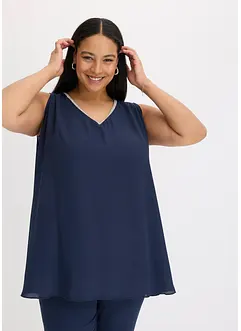 Blusa con strass, bonprix