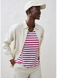 Maglia in puro lino con maniche a pipistrello, bonprix