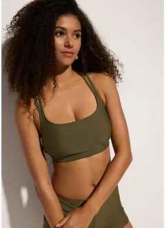 Reggiseno a bustier per bikini con spalline incrociate, bonprix