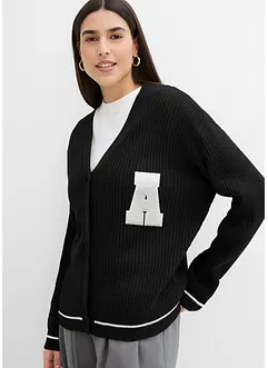 Cardigan oversize con ricami, bonprix