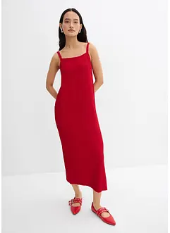Abito in crêpe stretch con spalline regolabili, bonprix