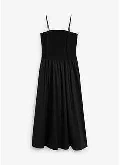 Abito midi con inserto smock, bonprix
