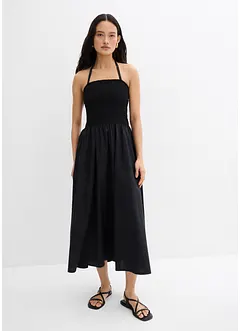 Abito midi con inserto smock, bonprix