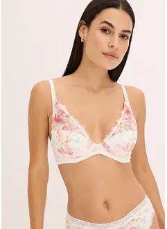 Reggiseno con coppe preformate e ricami stampati, bonprix