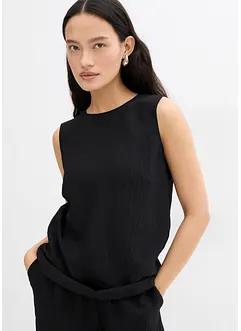 Top in misto viscosa crinkle, bonprix